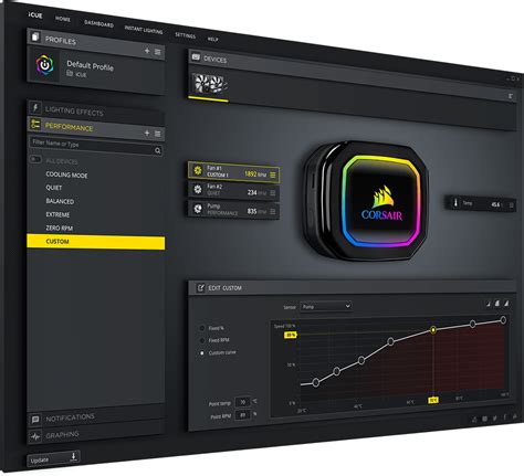 Control RGB lighting and fan speeds, program keyboard macros, and monitor system temperature. . Corsair icue download